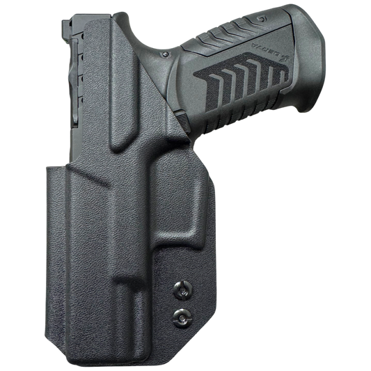 DERYA DY9 IN A BLACK IWB HOLSTER.