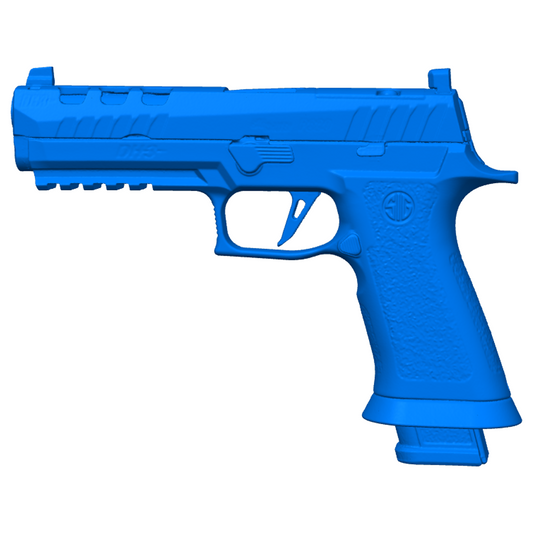 SIG SAUER P320X5 DH3 3D SCAN IMAGE ON A WHITE BACKGROUND.