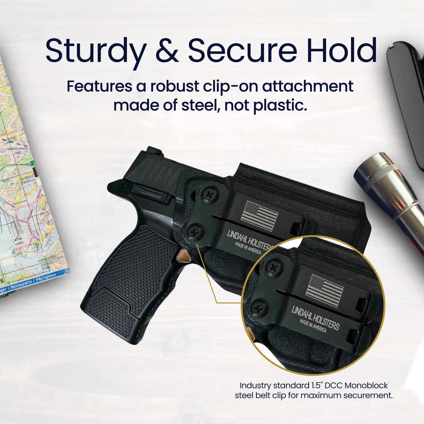 JUGGERNAUT TACTICAL JTP365 HOLSTER WITH DCC MONOBLOCK BELT CLIP.