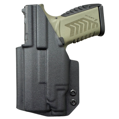 DERYA DY9Z WITH A STREAMLIGHT TLR-7 SUB IN A BLACK IWB LINDAHL HOLSTER.