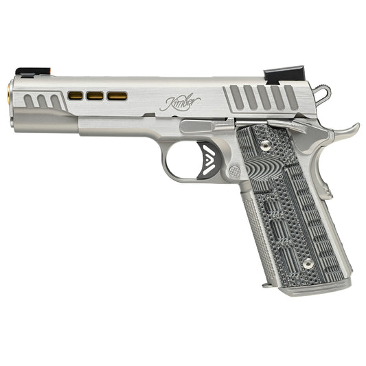 KIMBER 5" 1911 ON A WHITE BACKGROUND.