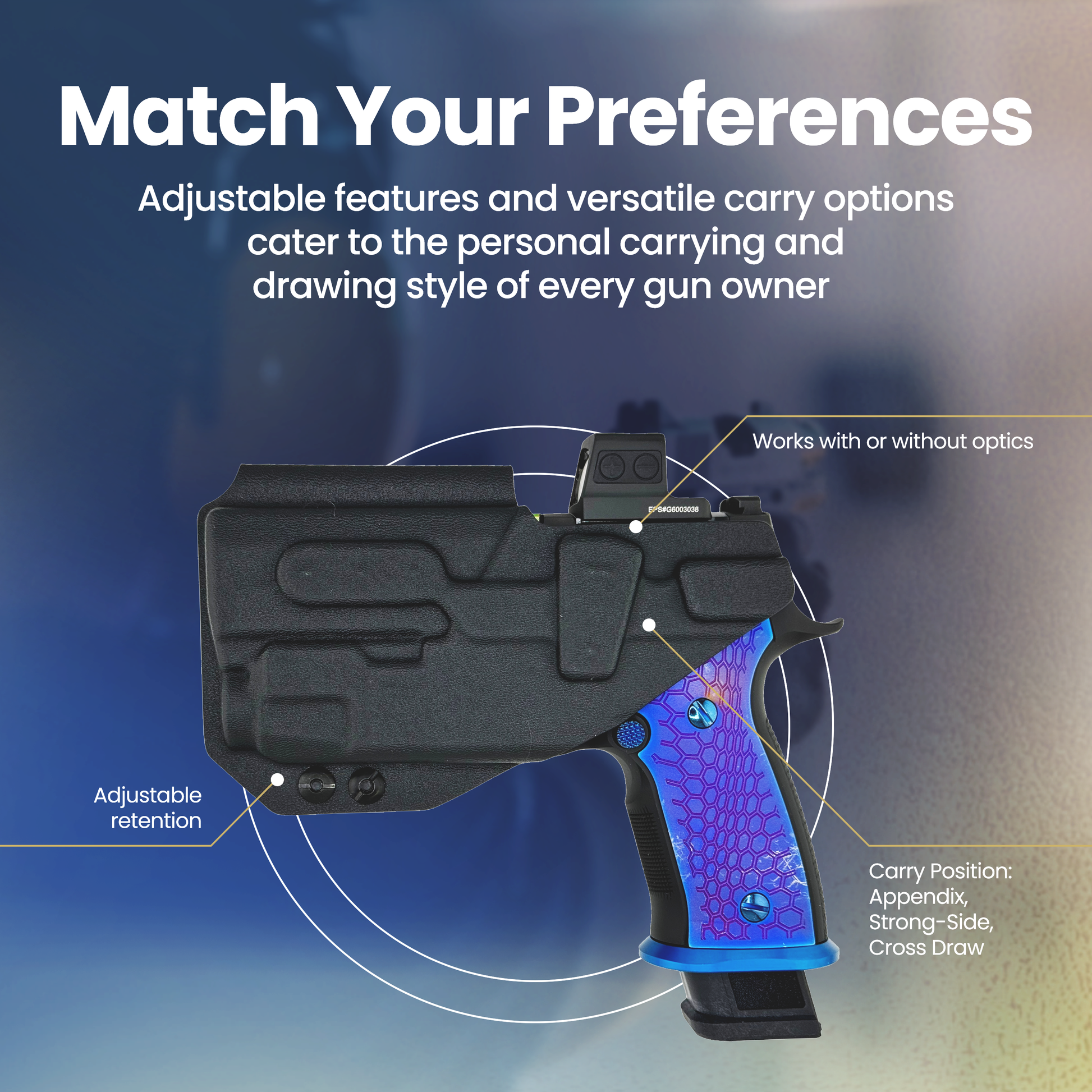 SIG SAUER P320 M18 WITH TLR-7 BLACK HOLSTER DETAILS 