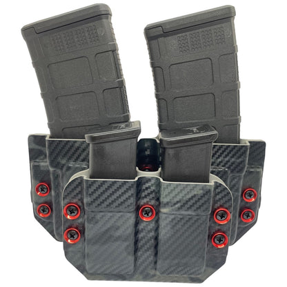 AR-15 OWB DUAL MAGAZINE CARRIER SHELLS