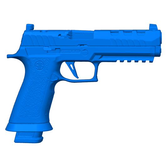 SIG SAUER P320X5 DH3 3D SCAN IMAGE ON A WHITE BACKGROUND.