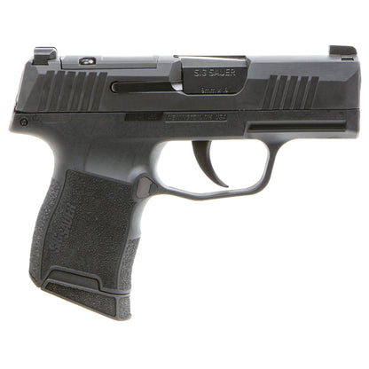 Black handgun with 'Sig Sauer' branding on a white background