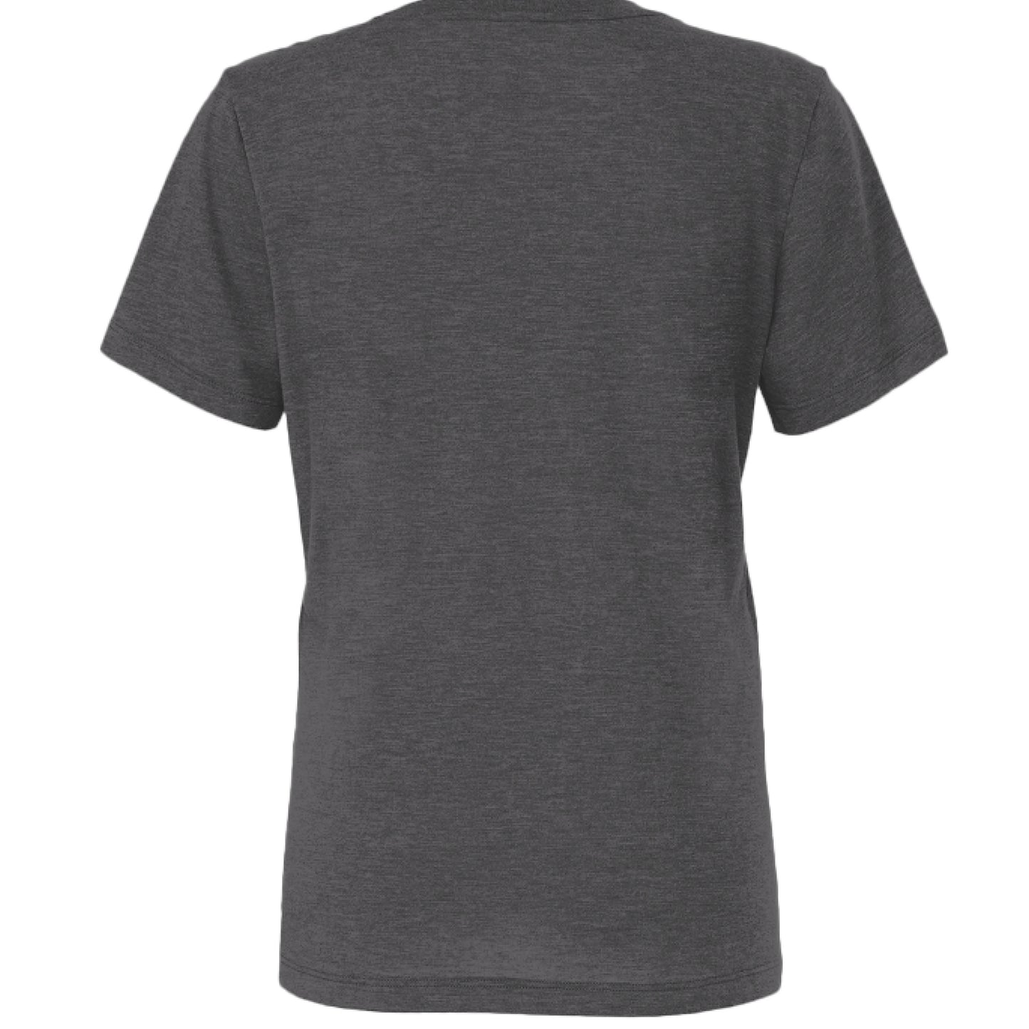 Solid Dark Grey Triblend - BACK