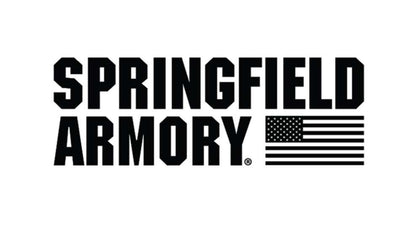 Springfield Armory logo with American flag on a white background